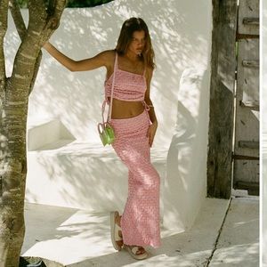 SABO SKIRT ZENDAYA SET BLUSH